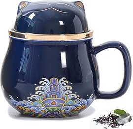 DEARART DEART Schöne Teetasse, 300ml Teebecher,