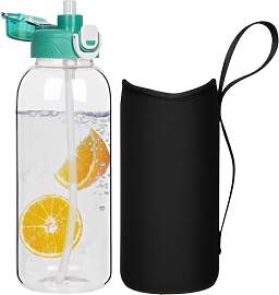 DEARRAY 2 liter Trinkflasche Glas Flasche mit