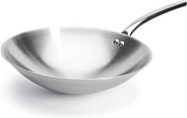 DeBuyer 3122.36 Wok, Edelstahl, Silber, 27,9 x
