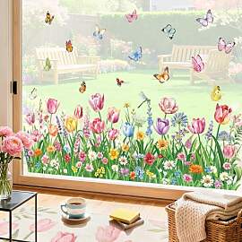 decalmile Fensterbilder Frühling Sommer