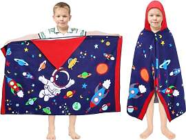 decalsweet Badeponcho Kinder 100% Baumwolle