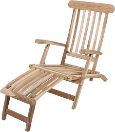 Deckchair JAVA 3-fach verstellbar, Teak C-grade,