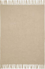 Decke 150x130 Cm Mit Fransen Dorota Braun Sand -