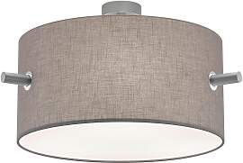 Deckeneleuchte Camden Grau/Nickel max. 60 Watt