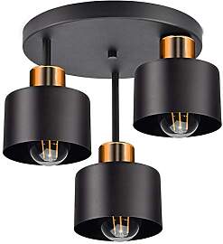 Deckenlampe Deckenleuchte| Schwarz Kupfer |