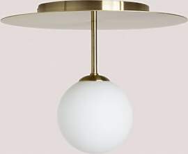 Deckenleuchte Aus Eisen Mit Glaskugel Uvol