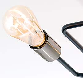 Deckenleuchte JAILHOUSE, 6-flammig, patina-schwarz