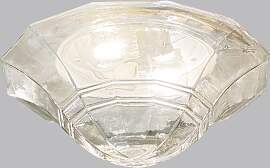 Deckenleuchte mit Rauchglasschirm