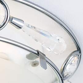 Deckenleuchte OPALDESIGN, Satin, mit klar mattem