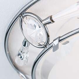 Deckenleuchte OPALDESIGN, Satin, mit klar mattem