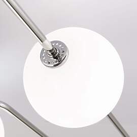 Deckenleuchte PIPES, Nickel mit opal-glänzenden