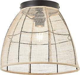 Deckenleuchte Tanah Naturfarben/Schwarz max.42Watt 