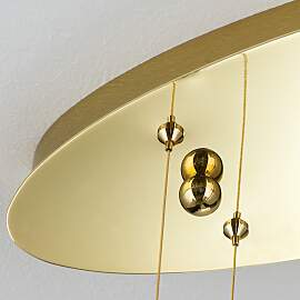 Deckenluster KRISTALLDESIGN, gold, 60x25cm