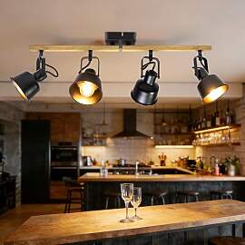 Deckenstrahler 4 Flammig, Schwenkbar 350°,