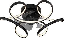 Deckenventilator Loris Opal/Schwarz max. 13 Watt