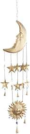 Deco 79 41425 Eclectic Moon Stars Sun Windspiel