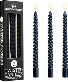 DECO EXPRESS Stabkerzen Set, 3er Packung,