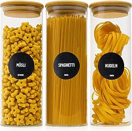 Deco haus® Spaghetti Aufbewahrung 3er Set -