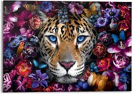 Deco-Panel REINDERS "Flower Cat", bunt