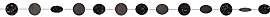 DECO RND GLITTER STRING-BLACK