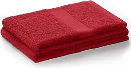 DecoKing Badetuch 70x140 cm Bordeaux Baumwolle