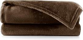 DecoKing Kuscheldecke 160x210 cm braun Decke