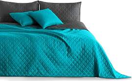 DecoKing Tagesdecke 170 x 210 cm türkis Graphit