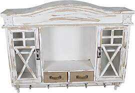 DECOLINE Holz Wandschrank Garderobe