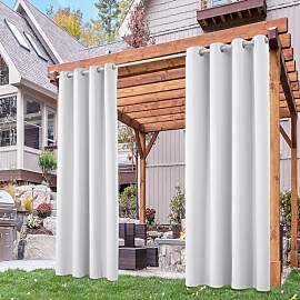 Deconovo Outdoor Vorhang Wetterfest Blickdicht