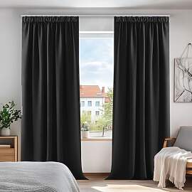Deconovo Verdunkelungsvorhang Blickdicht Gardine