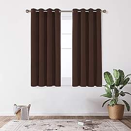 Deconovo Verdunkelungsvorhang Gardine Wohnzimmer