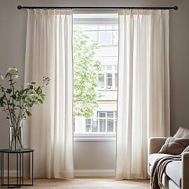 Deconovo Voile Durchsichtig Vorhang mit