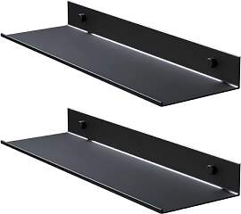 DecorDwell Wandregal 40 cm, Metall Schwimmende