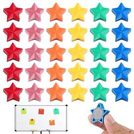Deepton 30 Stück 6 Farben Magnete Whiteboard,