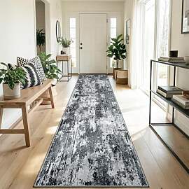 DEFYNEE Teppich Läufer 60 x 240 cm, rutschfest