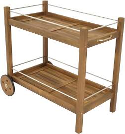 DEGAMO Barwagen Servierwagen Cape TOWN92x84x83cm,