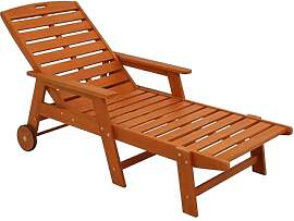 DEGAMO Gartenliege Rollenliege BARDOLINO mit