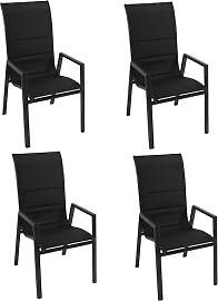 DEGAMO Gartenstuhl Stapelsessel Lagos Hochlehner,