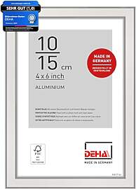 DEHA Design Bilderrahmen, 10 x 15 cm, Aluminium,