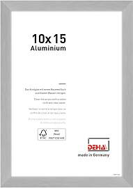 DEHA Design Bilderrahmen, 10 x 15 cm, Aluminium,