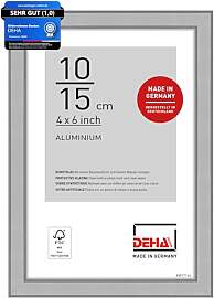 DEHA Design Bilderrahmen, 10 x 15 cm, Aluminium,