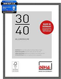 DEHA Design Bilderrahmen, 30 x 40 cm, Aluminium,