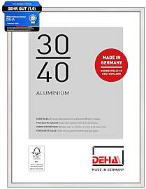 DEHA Design Bilderrahmen, 30 x 40 cm, Aluminium,
