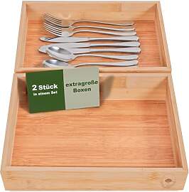 DeinKaufladen.com 2er Set Aufbewahrungsbox Holz