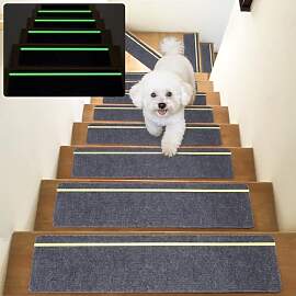 DEKEones 15 Stück Treppenmatten mit Glow in Dark