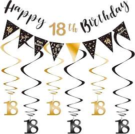 Deko 18. Geburtstag Junge, Partydekoration, 1
