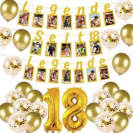 Deko 18. Geburtstag MäDchen Junge - 18 StüCk
