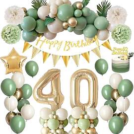 Deko 40 Geburtstag Frau Mann,Rainllon