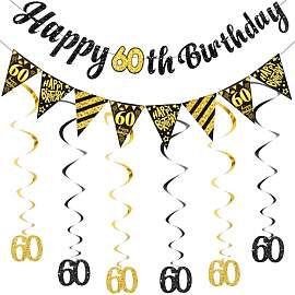 Deko 60. Geburtstag Mann Frau, 60 Geburtstag Deko