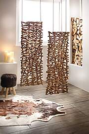 Deko-Objekt Rustikal aus Rattan & Holz,